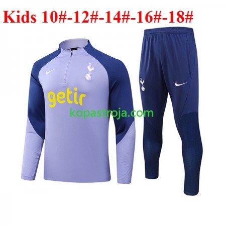 Tottenham Hotspur Barn Tränings Sweatshirtställ Lila 2023/24